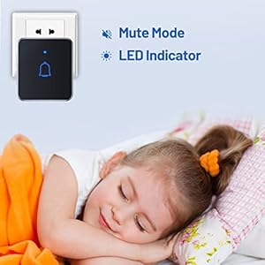   Wireless-Doorbell-with-2-Receivers-1000ft-Range-115dB-Door-Bells-for-Home-with-56-Memodies-7-Volume-Levels-Waterproof-Doorbell-Chime-for-Classroom-Kids-Bedroom-Playhouse-Plug-in-Door-Bell-Kit