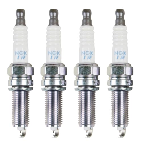 Image of Car Spark Plug Set 4PCS Replace OE 18851-11070 18846-11070 18855-10061, Engine Spark Plugs M12×1.25 1.1mm Gap 16mm Hex Long Reach Ignition Spark Plug for Vehicle Engine