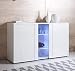 muebles bonitos Aparador Modelo Luke A1 (120x72cm) Color Blanco con Patas estándar