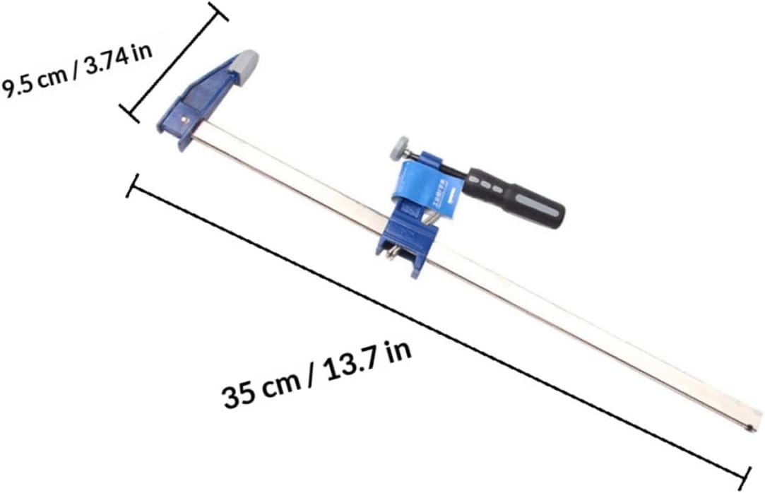 Mipcase Heavy-duty 10-inch Carpenter Clamp and Woodworking Bar Clamp F Clip Fast Clip Blue for Woodworking and Carpentry Applications