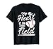 My Heart Is On That Field Baseball Player Mom Cute Women's T-Shirt