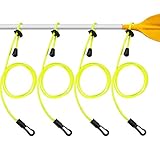 Diseño ajustable: la longitud de la correa de la paleta de varilla de nailon es ajustable, puede ajustar el cable a diferentes longitudes de acuerdo con sus necesidades moviendo el tope del resorte, haciendo que la correa de la paleta se ajuste a su paleta