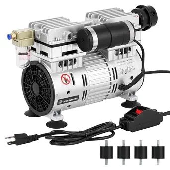 MXBAOHENG 750W Oil-Free Vacuum Pump, 7 CFM, 92KPa, 62dB