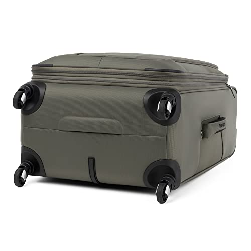 Travelpro Maxlite 5 Softside Expandable Luggage with 4 Spinner Wheels, Lightweight Suitcase, Men and Women, Slate Green, Checked-Medium 25-Inch - Image 7