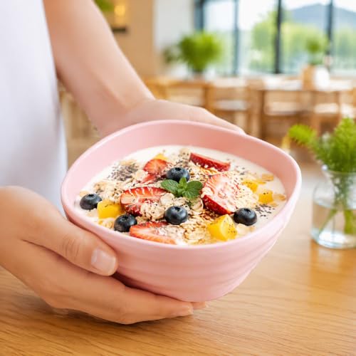 SOUJOY 20 Pack Unbreakable Cereal Bowls, 20 Oz Wheat Straw Bowls, Reusable Soup Bowls for Snacks, Rice, Condiments, Side Dishes, Ice Cream, Microwave and Dishwasher Safe by SOUJOY - Used condition - Image 5