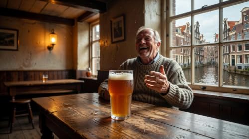 Een biertje en een grap
