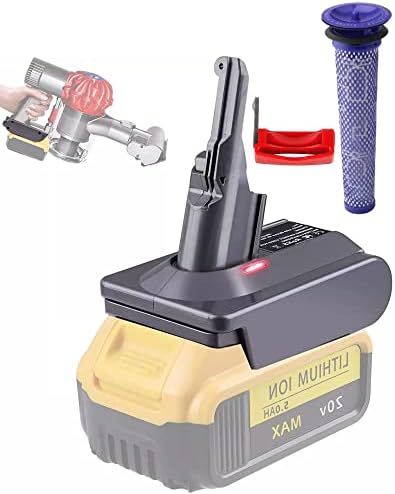 MAKBOS for Dyson V7V8 for Dewalt 20V60V Battery Adapter,for Dyson V7V8 Series V7V8 Absolute V7V8 Animal V7V8 Fluffy V7V8 Motorhead
