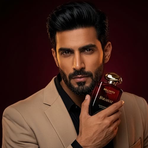 Image of BELLAVITA FARAHAT | Dubai Crafted | Perfume For Man | 100ml | 25% Perfume Oil Concentration | Oud, Saffron, Patchouli & Musk | Premium Long Lasting Fragrance