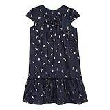  Lili Gaufrette Mädchen Gn30052 Dress Kleid, Blau (Deep Indigo 491), 3 Jahre (Herstellergröße: 3A)