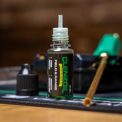 CLENZOIL Field & Range Pistol Basics 9mm Cleaning Kit | Complete Hand Gun Cleaning Kit 9mm 357 & 380 Caliber | 380 Gun Cleaning Kit & 9mm Cleaning Kit with Oil and Cleaner