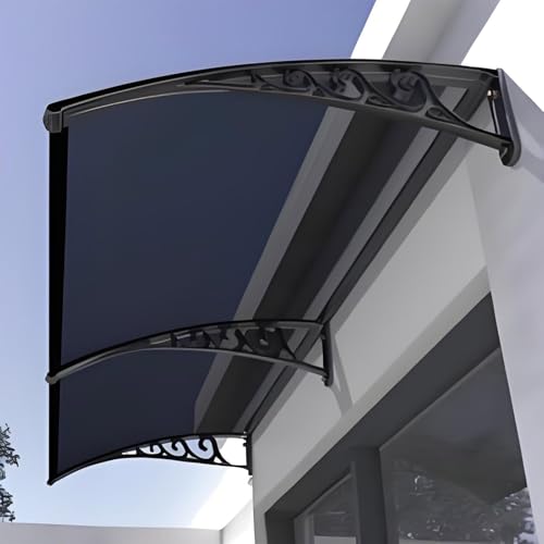 Cubierta de policarbonato sólido transparente para refugio de puerta exterior 2