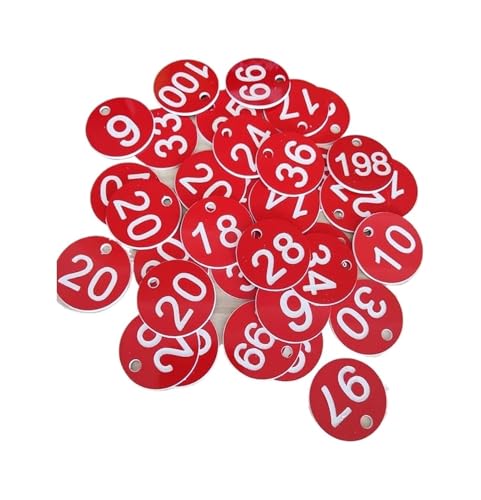 �e�[�u���ԍ��^�O�A �ی^�����ԍ��^�O �}���`�J���[ ���a 3.5cm ���� 1-100 100�p�b�N(Color 1)