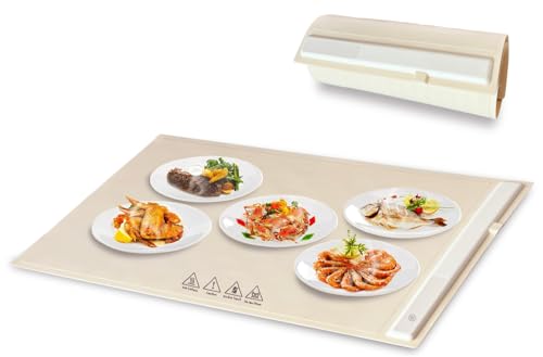 RUIYUE Portable Foldable Warming Tray - Adjustable Temperature Food Warmer, Fast Heating - 1Pcs