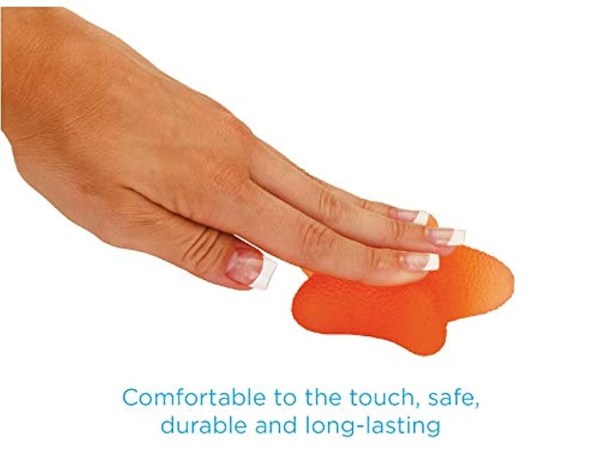 NOVA Hand Exerciser Star, Hand Grip Squeeze Star for Strength, Stress and Recovery, Comes in 3 Resistance Levels - Pink Soft, Orange Medium and Blue Firm