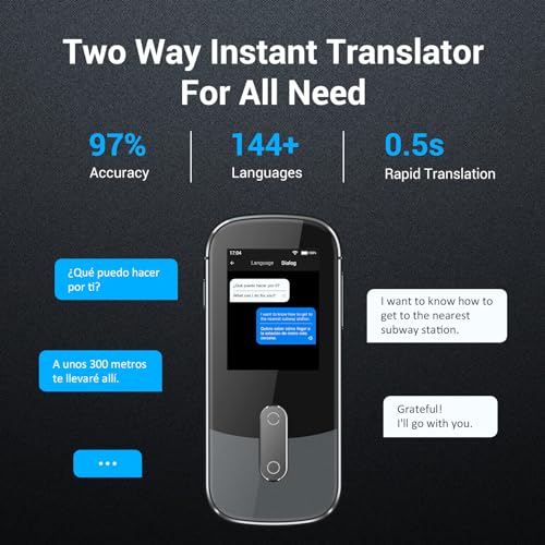 Offline Language Voice Translator Device W09 PRO for 144 Languages and Accents Photo Translation No Wifi Internet Needed for Travel Business 5 Offline Language Voice Translator Device W09 PRO for 144 Languages and Accents Photo Translation No Wifi Internet Needed for Travel Business - Image 3