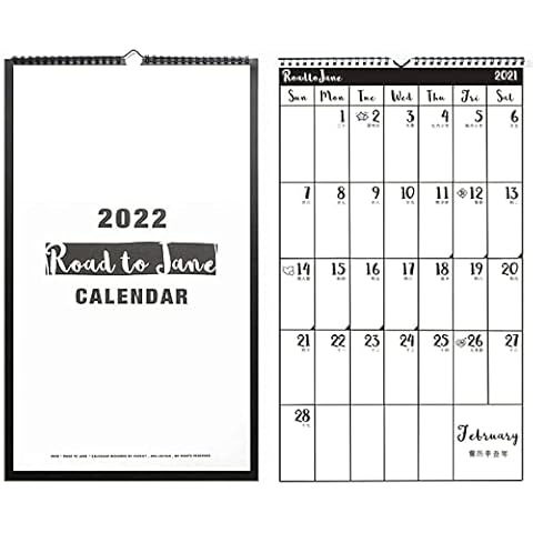 LOFAMI 2022 Calendar Wall calendar2022 Wall Calendar, Simple Check-in Grid Planner Countdown Vertical Calendar 19.3''×11.3'' 2022 Wall Calendars Cover