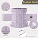 Imagen de JXCTNNU Faja Reductora Adelgazante Deporte Cintura Entrenador Faja Abdomen Adjustable Lumbar Cinturón Lumbar Reductor Deportiva de Fitness Waist Trainer Mujer y Hombre (Violeta