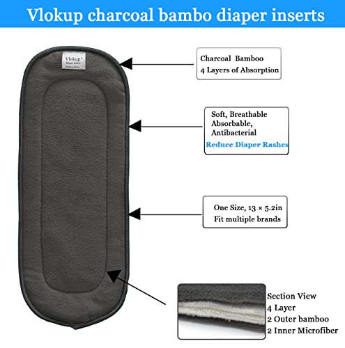 Vlokup bambù carbone Inserto assorbente per