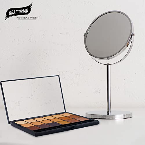 Graftobian Hd High-Definition Super Palette - Foundation Palette With Free Blending Sponge, Professional Face Cream Palette, Contour & Coverage Face Makeup, Artist Kit Addition - Neutral #TOP3