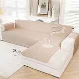 JIABOLANG Couch Slipcover Waterproof L Shape Sofa Cover Sectional Couch Chaise Lounge Cover Water Re