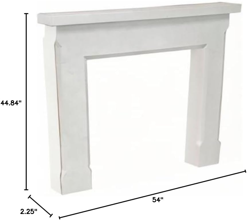 Shelby 54 in. x 45 in. Calacatta Engineered Marble Mantel