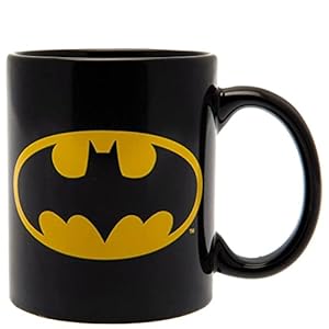 Forty7 Ceramic DC Comics 273965X Batman Boxed Mug Batman Logo, Black