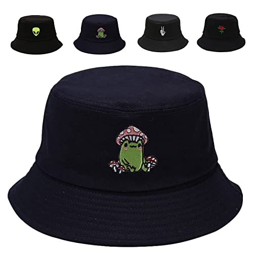 Sombrero tipo Bucket unisex de algodón para verano miniatura 1