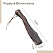 YHomU 13 in / 330 Mm Handle Replacement, Qinggang Wood, Curved Ergonomic Design, Includes Leather Lanyard & Wood Wedge for Hatchet