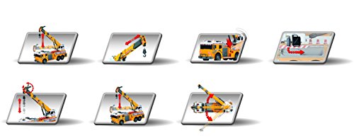 Dickie Toys 24" Light and Sound Construction Crane Truck (With Moving Ladder)