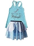 Cinderella Running Costume Set, Woman Size Small, Medium, Large, XL, Princess Sparkle Skirt Outfit,...