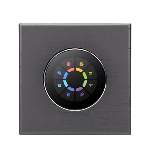 ZAICOLER Termostato Inteligente con Perilla WiFi Pantalla Tft de 240x240 Rango Temperatura de 5 °c a 35 °c Control Preciso Botón Táctil Capacitivo Termostato Inteligente El Hogar