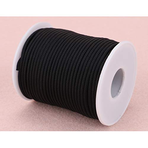 Mcfanbe Braided Nylon Twine Cord Thread String For Necklace Bracelet Jewelry Making Crafting Accessories (2Mm-98Feet, Black) #TOP1