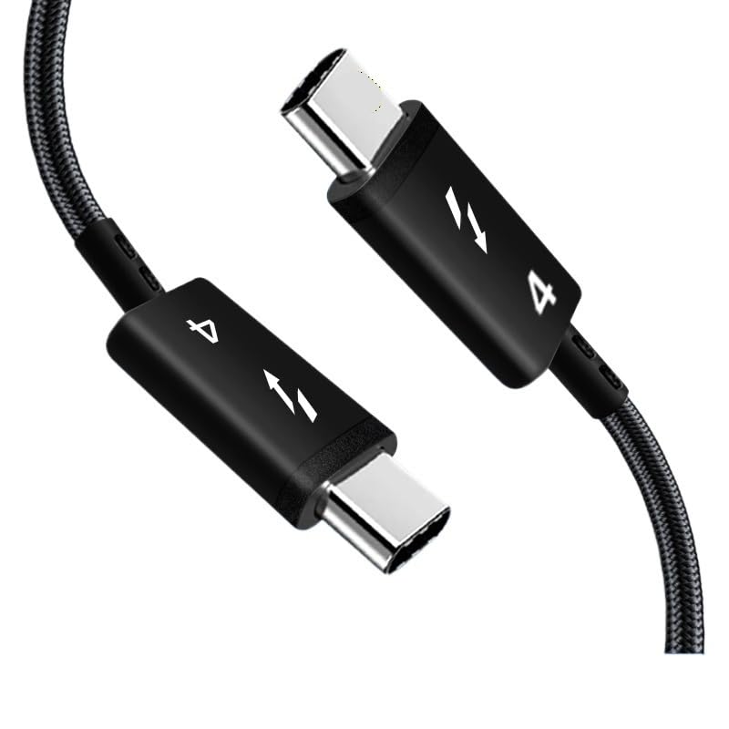 Cable de datos USB 4 USB-C de 40 Gbps PD 240 W, carga rápida*/ing tipo/C Char*/ge Line (Thunder-Bolt 4,0,5 m)