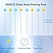 500 PCS Straight Pins, 1.75IN Sewing Pins Long Glass Ball Head Quilting Pins for Fabric, Stainless Steel Dressmaker for Sewing, Crafts, Jewelry Making, DIY(Yellow and Blue)