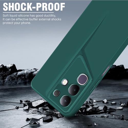 Image of WOW IMAGINE Slim Back Cover for Vivo T4x 5G | iQoo Z10x 5G | Vivo Y31 Pro 5G | Blade Series Ultra Case with Lightweight Design | Camera Protection | Soft Matte Silicone Flexible Mobile Case - Green
