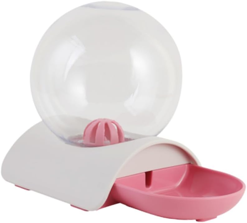 Pet Automatic Water Dispenser Pink Pet Water Feeder Bowl for Cats and Smooth Surface Unique Stability Drinking Supplies