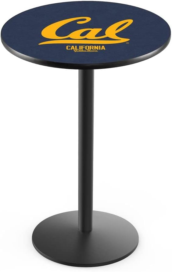 Holland Bar Stool Co. L214-36" Black Wrinkle Cal Pub Table with 36" Dia. top