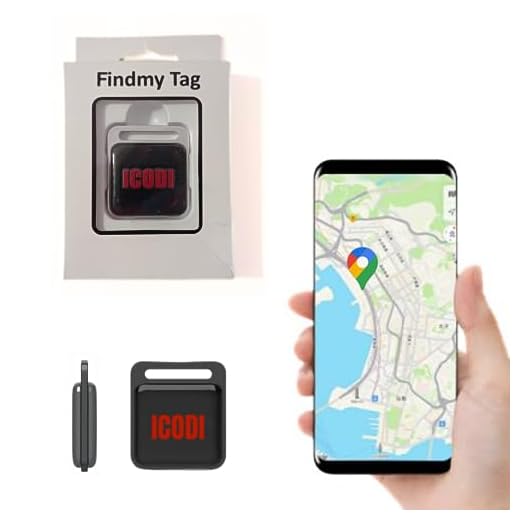 ICODI Localizador GPS para Coche sin Tarjeta SIM sin Límite de Distancia sin Suscripción,1 Año de Batería,Android e iOS, Impermeable IP67 Rastreador Bluetooth Moto,Niños,Ancianos y Objetos
