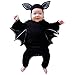 Culater 2019 Halloween Costume Cosplay per Bambina Pagliaccetto Cappello Abiti Clothes (6-12 Mesi, Nero 1)