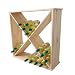 Produktbild Lenmar Weinregal/Flaschenregal System Cube X XXL für 72 FL. 0,7l oder 60 FL. 1,0l, Holz Kiefer Natur, stapelbar/erweiterbar - H 75 x B 75 x T 26,5 cm