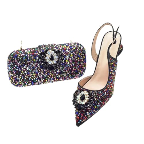 Chaussures et sac assortis strass pour en finir avec les fautes de goût en fête