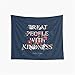 Produktbild CuYatry Treat People with Kindness  Harry Styles Boutique Wandbehang Tapisserie Vintage Tapisserie Wandteppich Mikrofaser Pfirsich Home Decor 59,1 x 51,5 cm