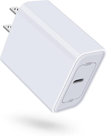 USB C Fast Charger, 20W USB C Power Adapter Fast Charging Block Cube Head