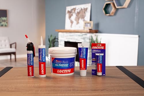 Loctite Power Grab Express All Purpose Construction Adhesive, 3 fl oz Squeeze Tube, 6 Pack - Versatile Construction Glue for Cement, Tile, Wall & More by Loctite - Image 5