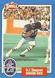 O. J. Simpson football card (Buffalo Bills) 1988 Swell #4