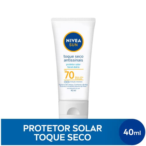 NIVEA PROT SOL FACIAL T.SECO FPS70 40ML + GEL LIMPEZA REFRESC CONTR BRILHO 150GR