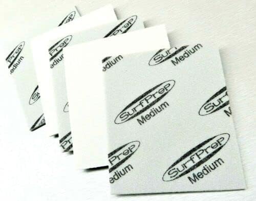 Sanding Sponge Foam Back Pads 5-1/2" x 4-1/4" Medium 10 Pieces Made in Germany