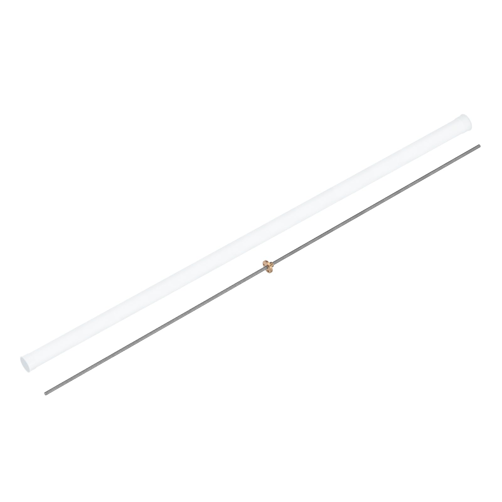 QUARKZMAN 304 Pièces 850mm Vis À Billes Tr5X1 Avec Écrou En Laiton Argenté