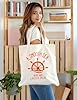 AILOONG Unbleached Canvas Tote Bag Ocena Quote Smooth Sea Never Made Skillful Sailor 340g/m² thick fabric Uses as a tool bag #1