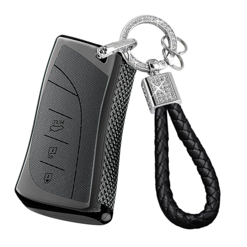 Coque de clé de voiture à 3 boutons pour Lexus NX ES UX protection boîtier avec porte-clés